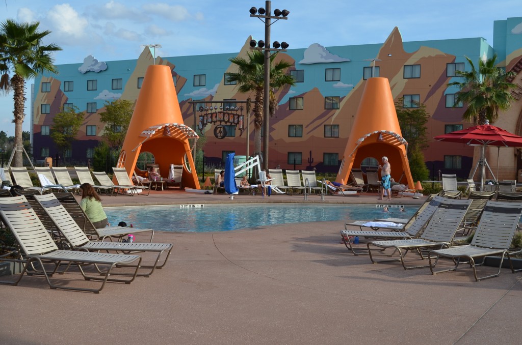 The Cozy Cone pool area. We chose to visit the much-larger Finding Nemo pool, which I'll discuss later.