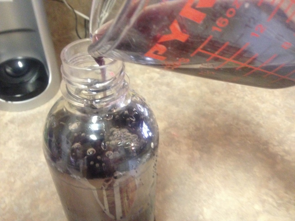 The carbonated water WILL fizz when you add the syrup -- be careful!!!