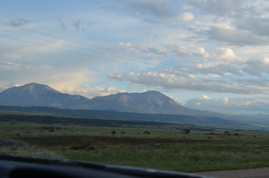 East (left) and West (right) Spanish Peaks.
