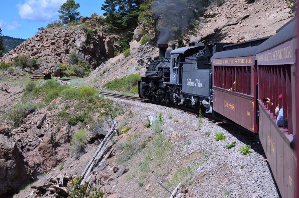 The Cumbres and Toltec Scenic Railroad takes you through otherwise-uninhabited parts of southern Colorado and northern New Mexico.