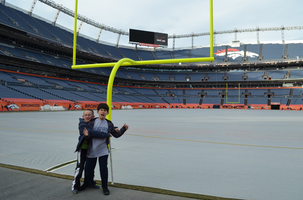 Frankly, my boys aren't huge NFL fans. They deal with my Peyton Manning fandom, and indulge me by wearing his jersey on game day. But they enjoyed this tour (despite their missteps).