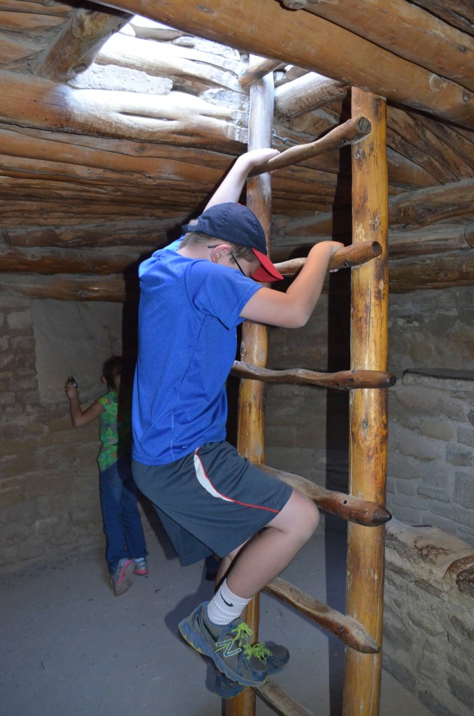 You could climb down into  a small area that I believe was used for worship. It was a tight fit, and there was a line to get up and down the ladder. The kids enjoyed seeing it.