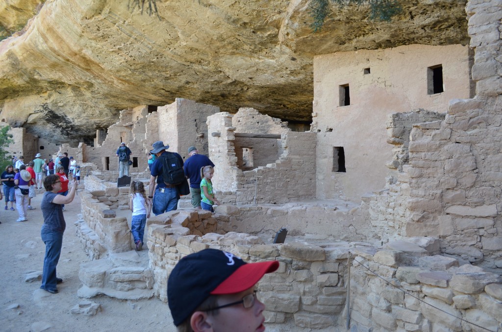 Seeing the assorted parts of the cliff dwelling. Each area had a very specific purpose: living, eating, or worshiping.