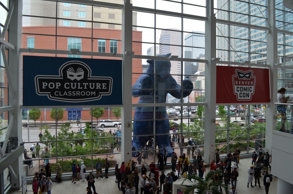 The Colorado Convention Center is Denver is famous for the giant blue bear peering inside. 